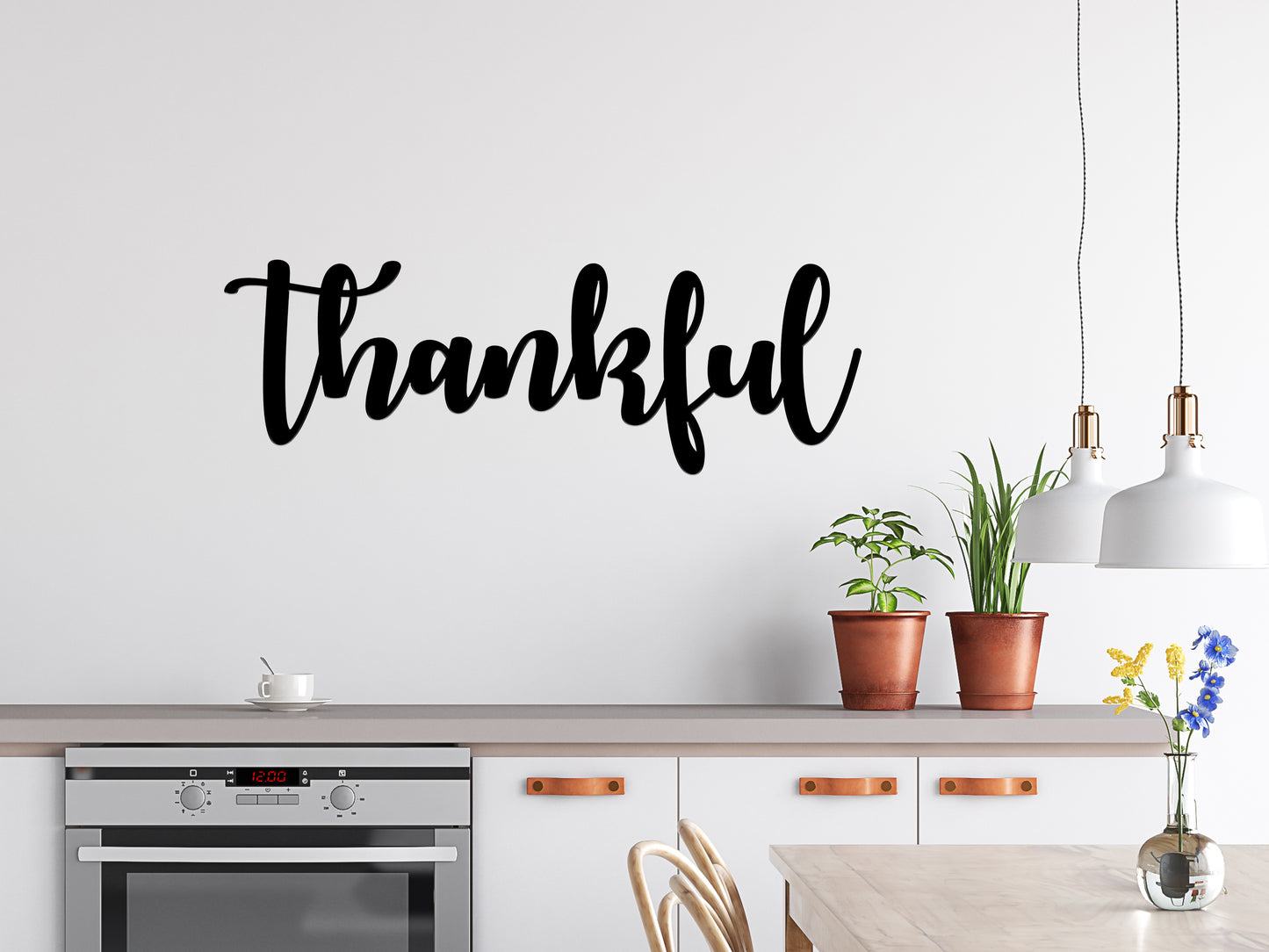 Thankful Metal Sign (sample closeout sale)