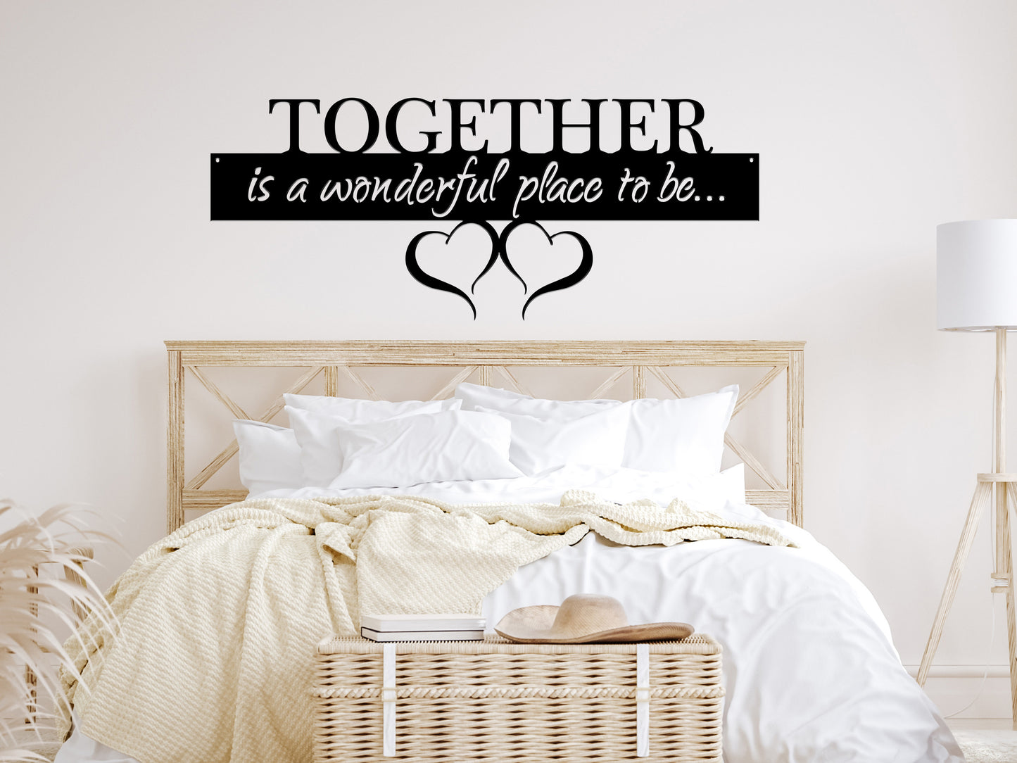 Together is a Wonderful Place to Be Metal Sign (sample closeout sale)