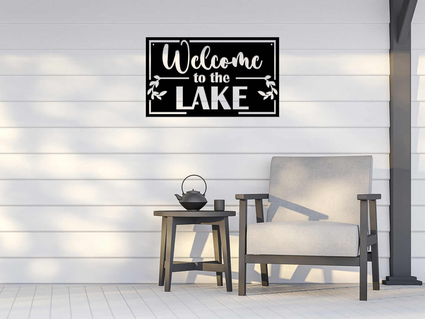Welcome to the Lake Outdoor Yard Sign (sample closeout sale)
