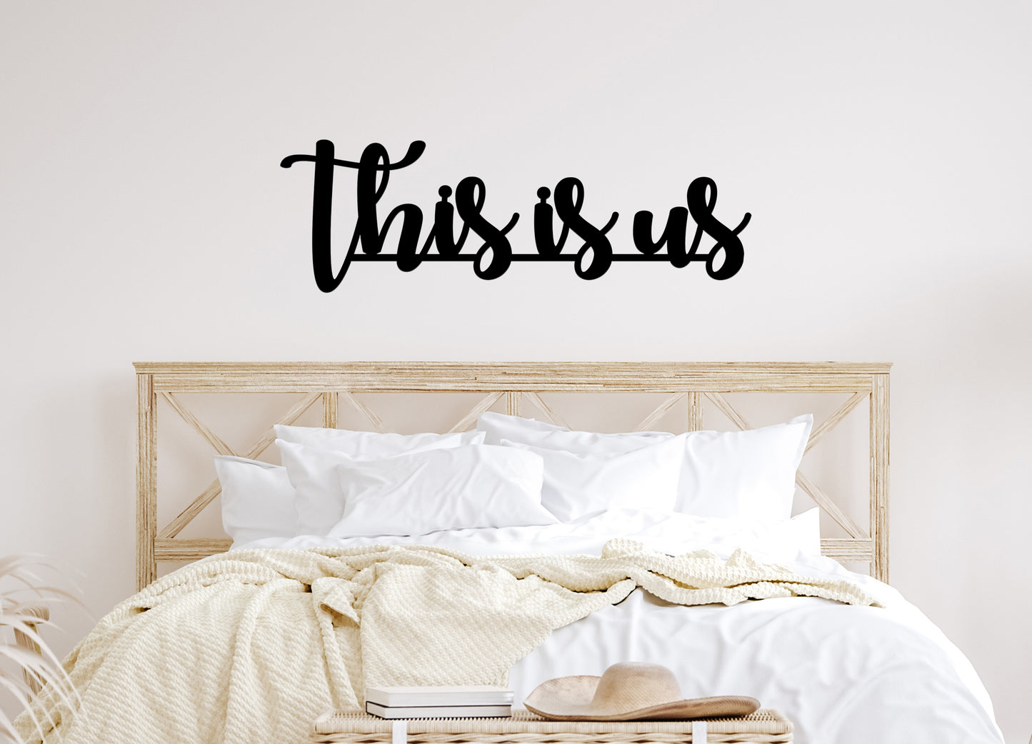 This is Us Metal Words or Sign / 3 piece connected word set (sample closeout sale)