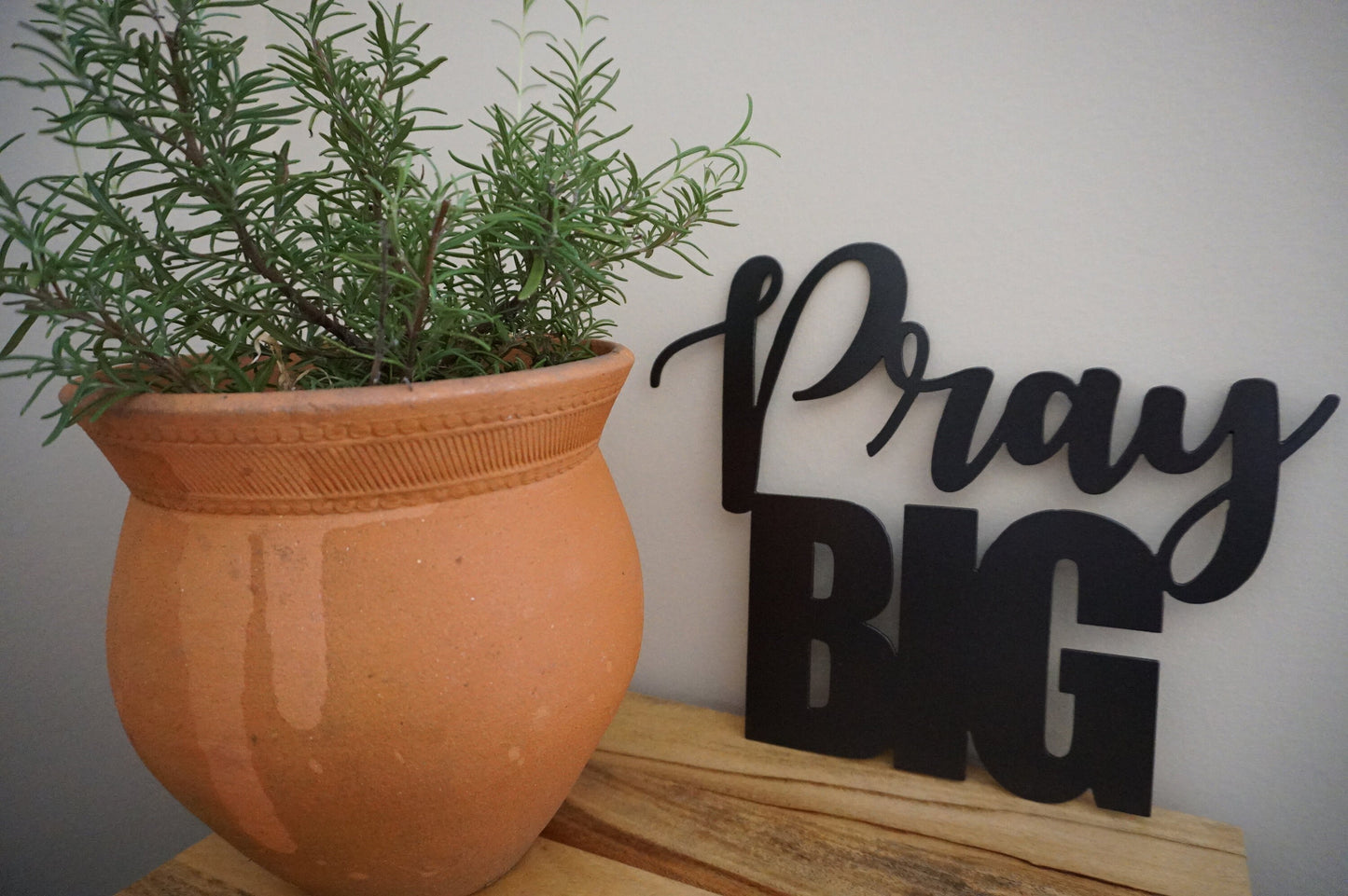Pray Big Metal Sign