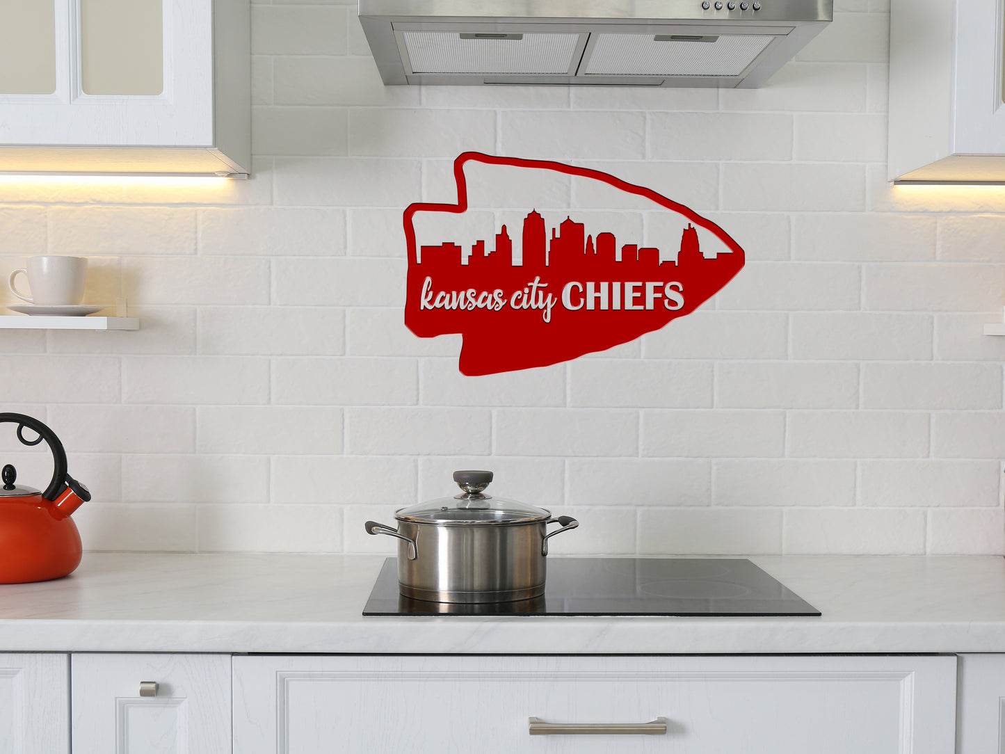 Kansas City Chiefs Metal Sign - Skyline Silhouette