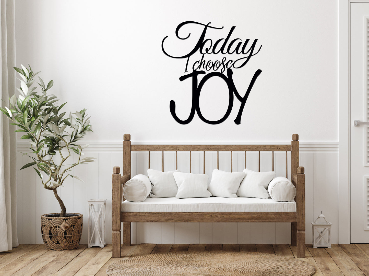 Today I Choose Joy Metal Wall Art (sample closeout sale)
