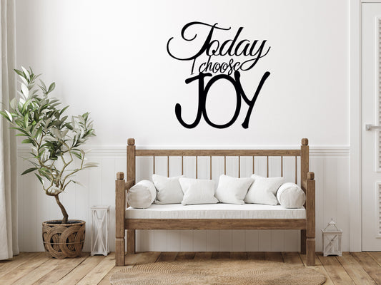 Today I Choose Joy Metal Wall Art (sample closeout sale)