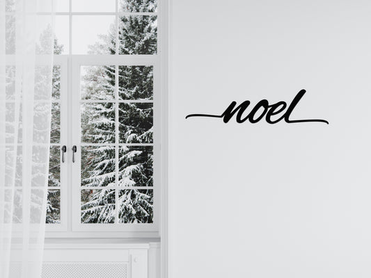 Metal Noel Sign (single word) / Farmhouse Decor (sample closeout sale)