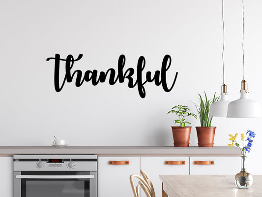 Thankful Metal Sign (sample closeout sale)