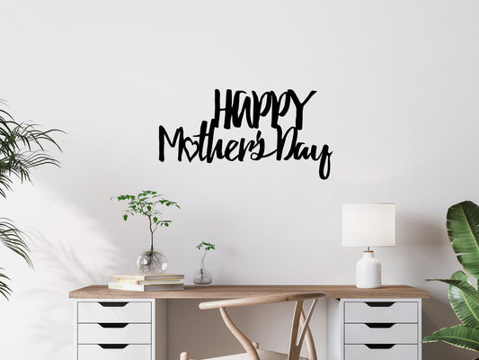 Happy Mother's Day Metal Sign / I Love Mommy / New Mother Sign (sample closeout sale)