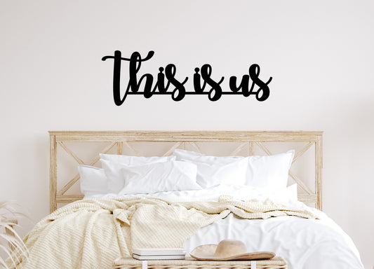 This is Us Metal Words or Sign / 3 piece connected word set (sample closeout sale)