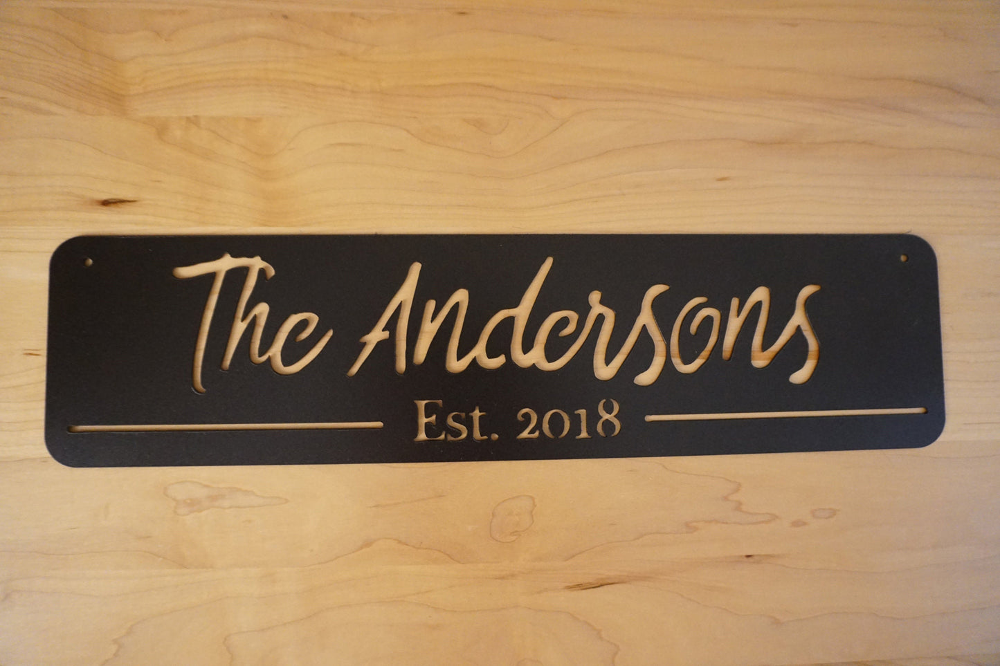 CUSTOM Metal Last Name Sign / Outdoor Sign