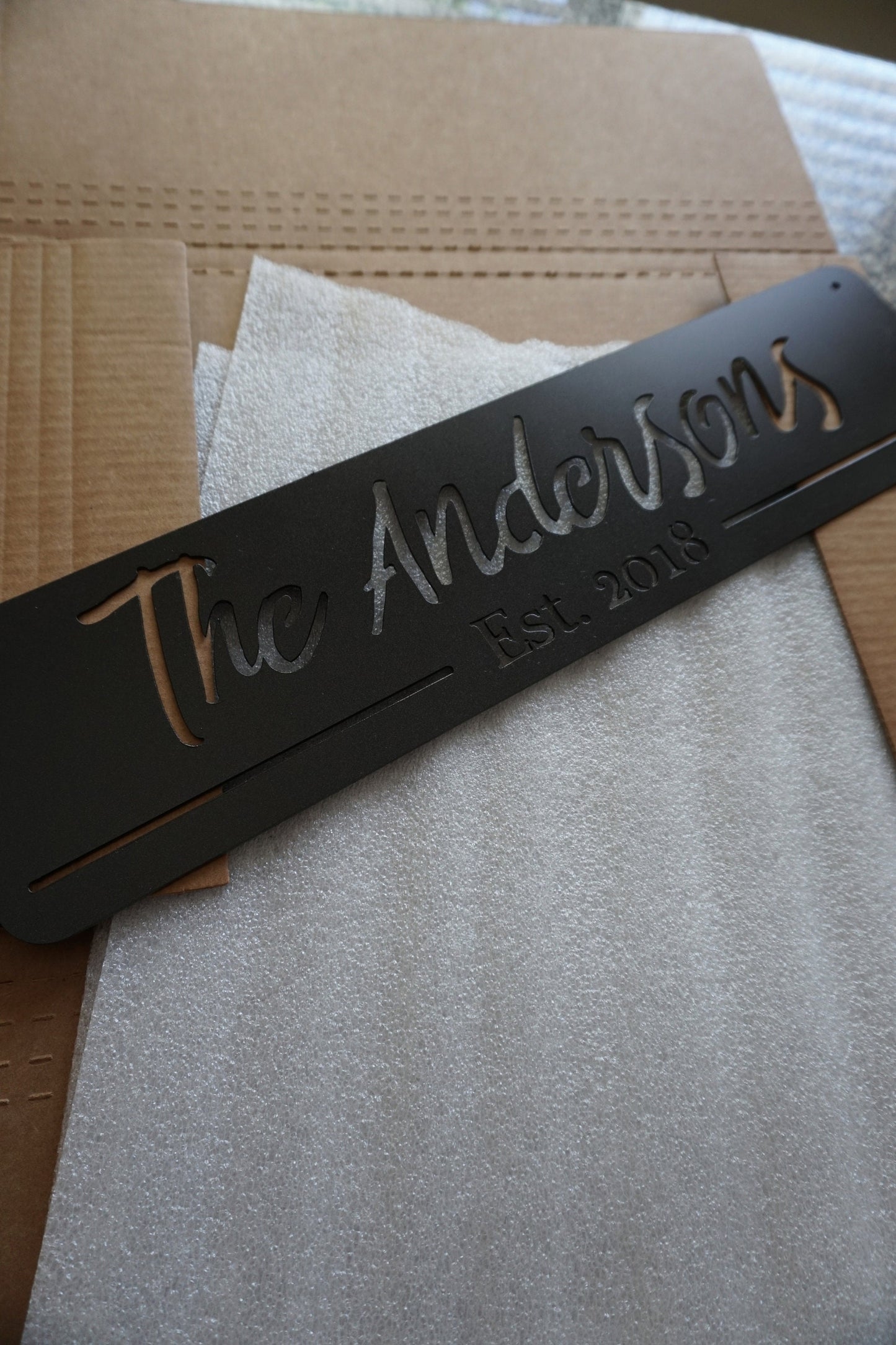 CUSTOM Metal Last Name Sign / Outdoor Sign