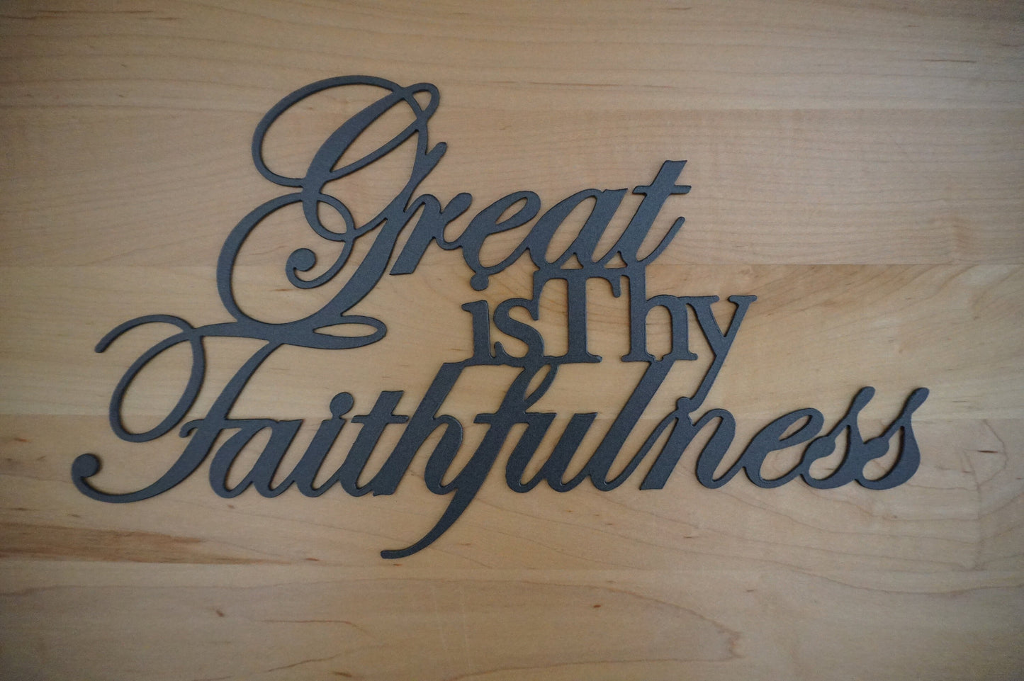 Great is Thy Faithfulness Metal Scripture Sign