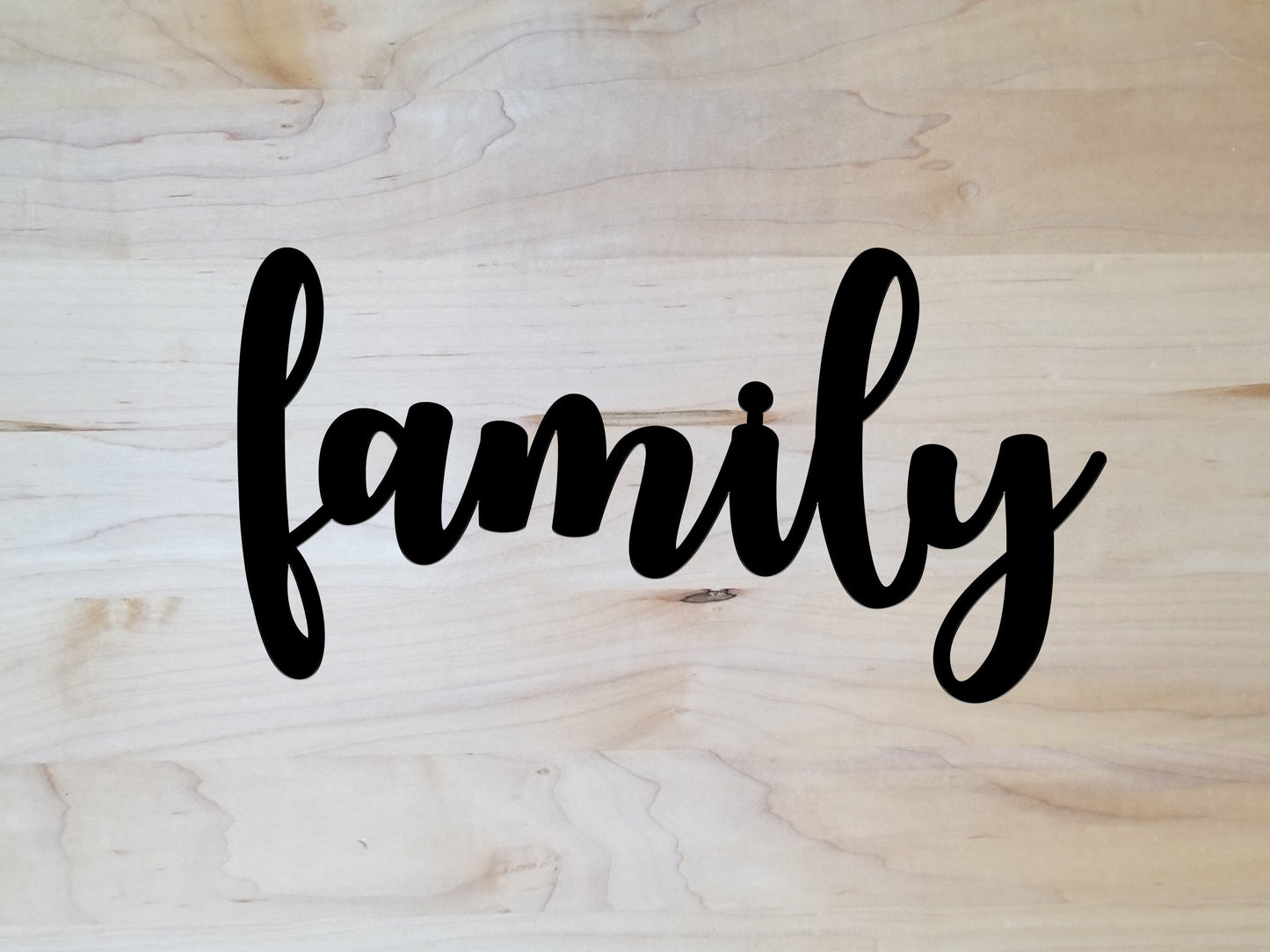 Family Metal Sign (sample closeout sale)