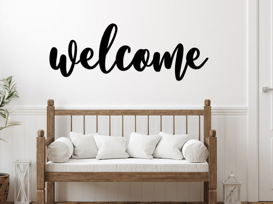 Welcome Metal Sign