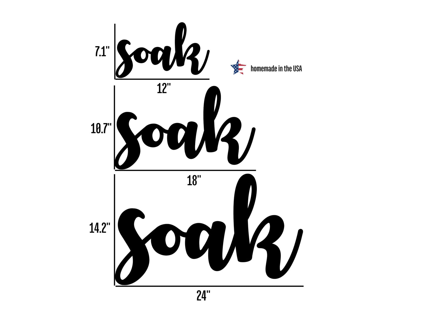 Soak Metal Sign