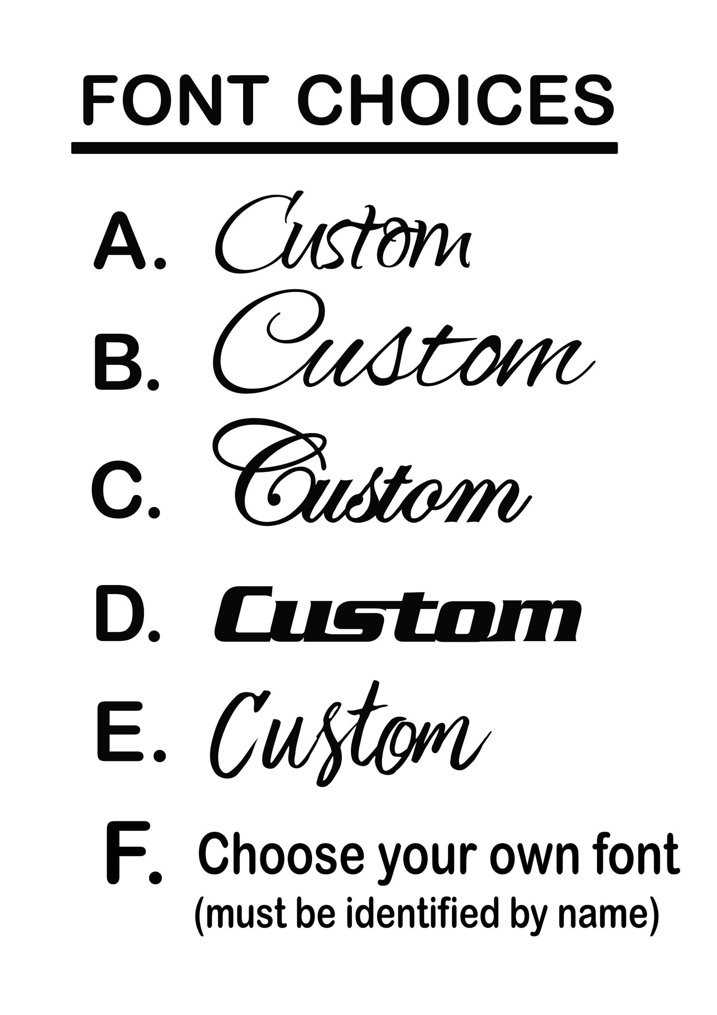 CUSTOM Metal Sign - Your Custom Words, Your Custom Phrase, Your Font