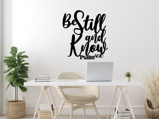 Be Still and Know Metal Wall Hanging