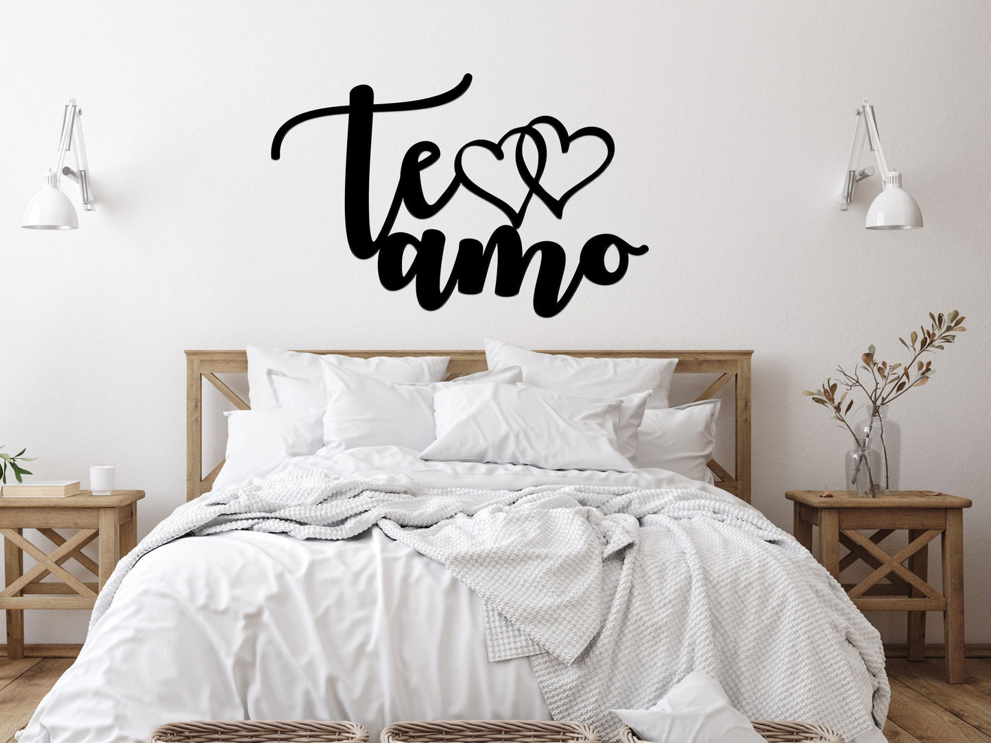 Te Amo Metal Wall Hanging (sample closeout sale)