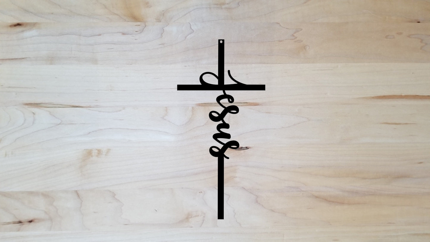 Cross of Jesus Christian Metal Sign
