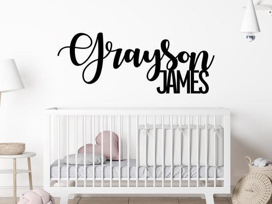 CUSTOM Metal Family Name or Child's Name Sign / Personalized