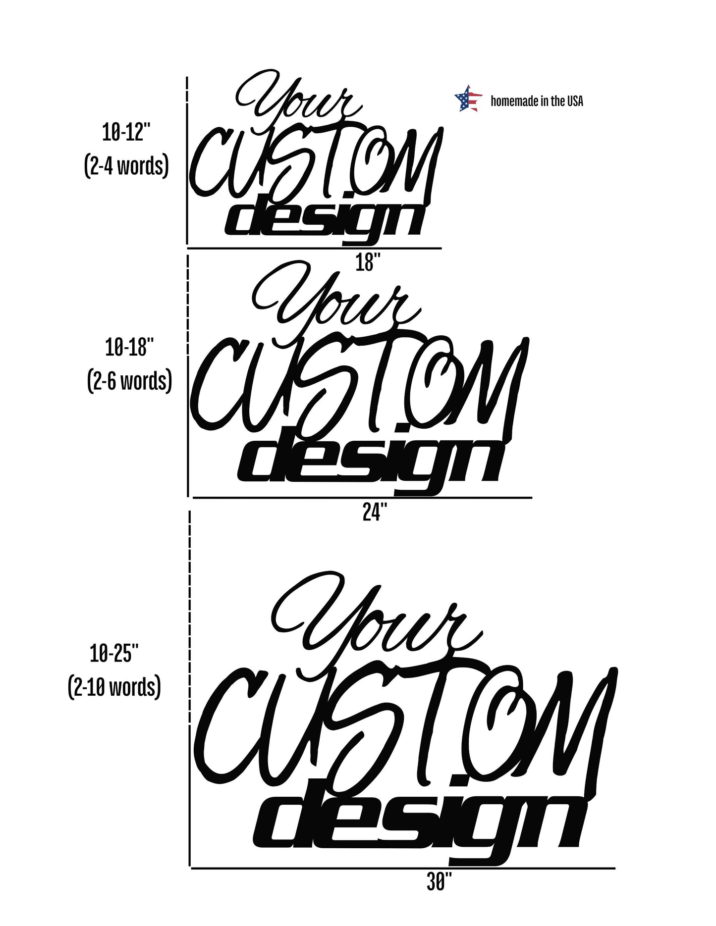 CUSTOM Metal Sign - Your Custom Words, Your Custom Phrase, Your Font