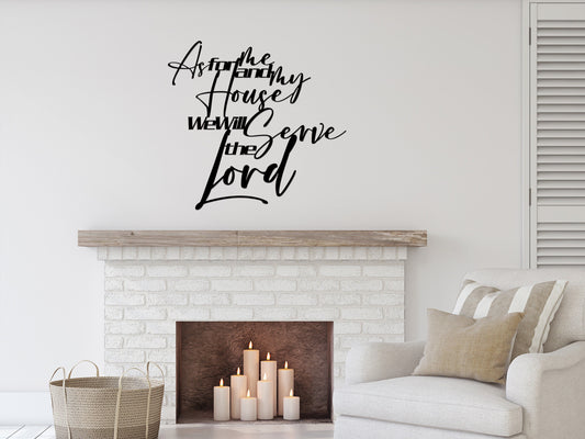 As for Me and My House | We Will Serve the Lord Wall Decor |