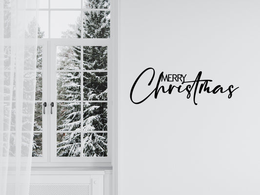 Merry Christmas Sign, Metal Sign, Metal Christmas Sign, Metal Merry Christmas Sign, Farmhouse Decor, Christmas Home Decor, Metal Word Art